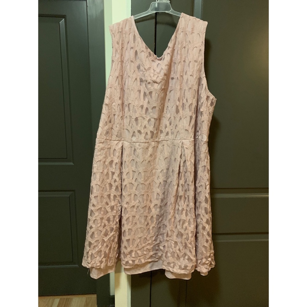 Modcloth - Baby Pink Lace Dress - Size 4X